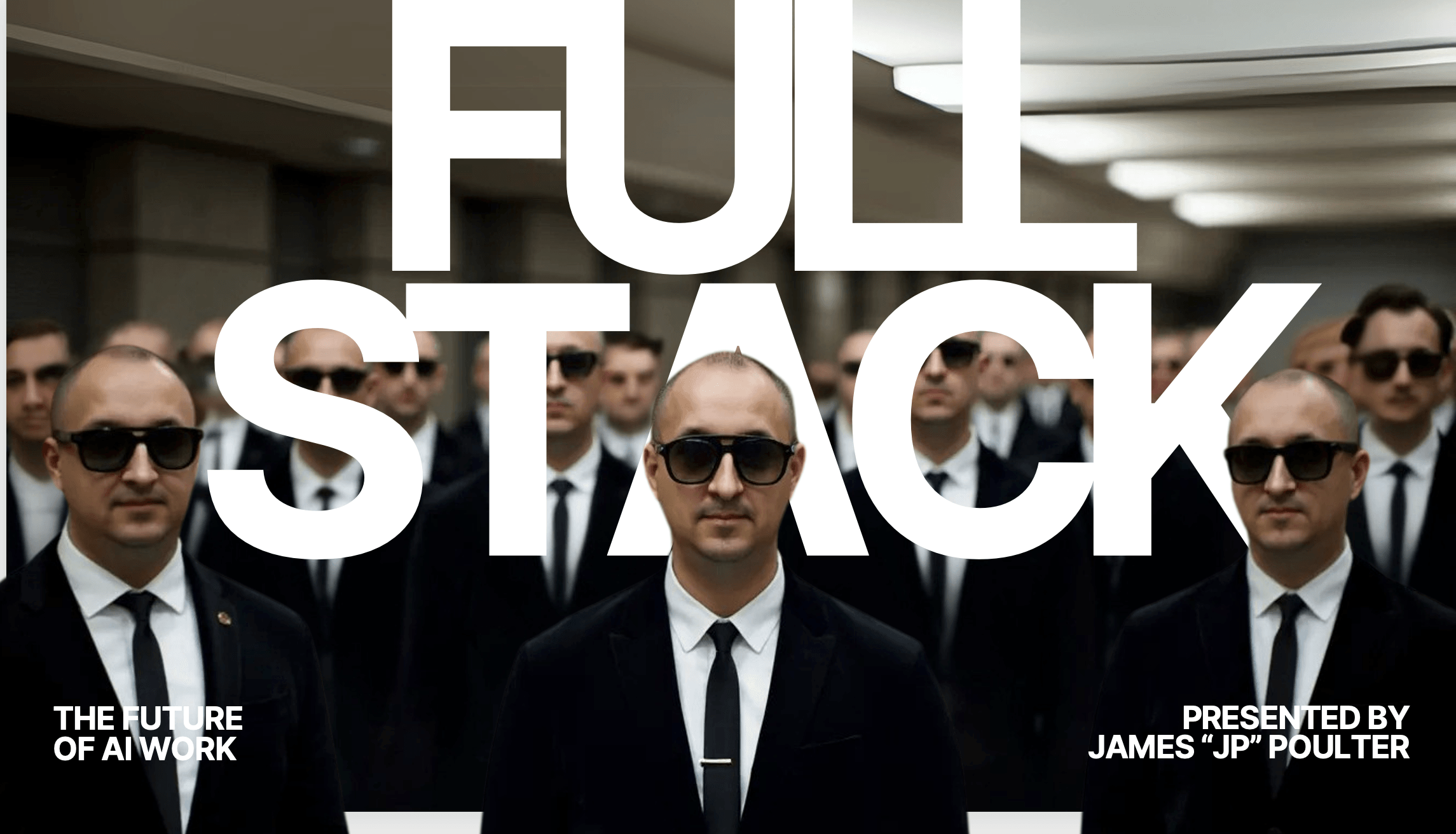 James Poulter presenting Full Stack keynote on navigating work in the age of AI